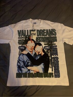 VALF USA "Valley Dreams Destroyer King" Graphic Tee - White/Green/Blue